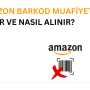 Amazon barkod muafiyetini temsil eden görsel