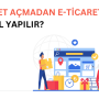 şirket açmadan e-ticareti temsil eden görsel